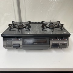 R071 ☀️ Rinnai LPガステーブル 水無し片面焼きグリル コンロ 右強火 KGDM64BK2R ⭐ クリーニング済の画像