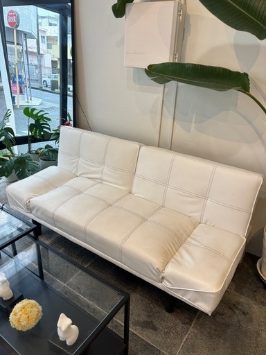 3人掛けソファーベッド (しー) 沖縄のソファ《3人掛けソファ》の中古