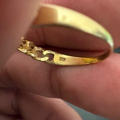 k18リング　k18pt900リングダイヤ付き　の画像