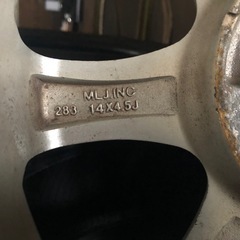 軽自動車用14インチアルミホイール 14×4.5J 4H100PCD+42 4本 格安 キズありの画像