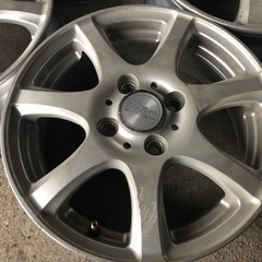軽自動車用14インチアルミホイール 14×4.5J 4H100PCD+42 4本 格安 キズありの画像