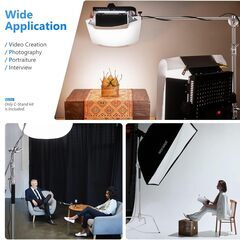 NEEWER Cスタンド センチュリースタンド ブームアーム付き プロ100%ステンレス鋼製 最大高さ320cm 撮影用ライトスタンド 頑丈 128cm保持アームと2グリップヘッド付属 スタジオモノライト、ソフトボックス、レフ板適用の画像