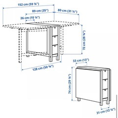 IKEAノールデンダイニングテーブルセットの画像