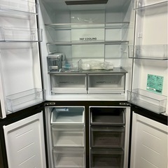 【美品】Haier 4ドア冷蔵庫 JR-GX47A 2024年製470L 観音開の画像