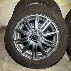 155/65R14 ダンロップスタッドレスタイヤホイール付き4本セットの画像