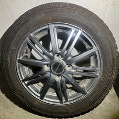 155/65R14 ダンロップスタッドレスタイヤホイール付き4本セットの画像