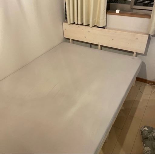 セミダブルベッド【マットレス付き】 (かぐや) 清音のベッド《ダブル