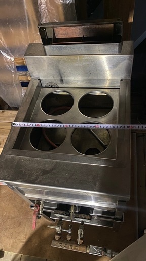 架台付き　マルゼン　4穴　茹で麺器　ゆで麺機