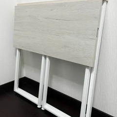 【受付終了：お渡し決まりました】ニトリ / 折りたたみデスク / Nポルダ(ホワイトウォッシュ)の画像