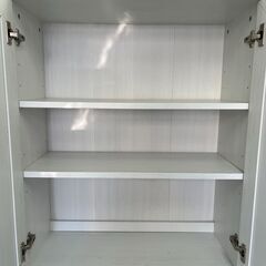 【リサイクルショップ ピカソ 小松原】🌈✨幅75 IKEA ホワイト収納キャビネット✨🌈★7053★の画像