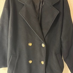 ベルーナダブルロングコート黒3Lの画像