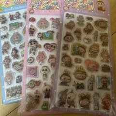 ラブブ夜光3Dシール１枚の画像