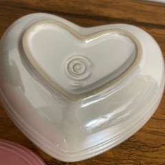ル・クルーゼ スモール ハートディッシュ ハート皿 2枚入り 新品未使用