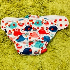 【新品未使用】おむつカバー6枚セット 新生児~ サイズ調節可能の画像