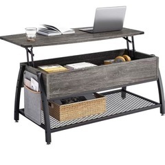 リフトアップ式センターテーブル／収納付きの画像