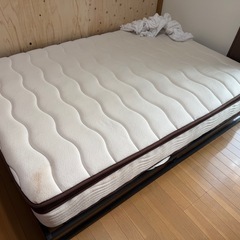 【2層ポケットコイルマットレス】厚さ26cm／ダブルベッドの画像