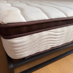 【2層ポケットコイルマットレス】厚さ26cm／ダブルベッドの画像