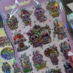 ラブブ ぷくぷく 立体シール 3枚セットの画像