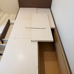 シングルベッド　ニトリ収納付きの画像