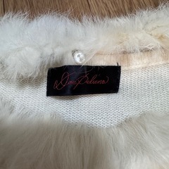 Diana Rellano ファー付き半袖ニットの画像