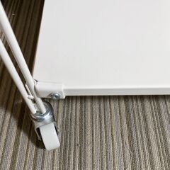 無印良品 スチールユニットシェルフ スチールラック 3段 キャスター付き ライトグレーの画像