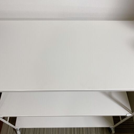 無印良品 スチールユニットシェルフ スチールラック 3段 キャスター付き ライトグレー
