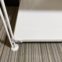 M699　無印良品 スチールユニットシェルフ スチールラック 4段  ライトグレーの画像