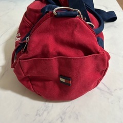 トミーボストンバッグ赤の画像