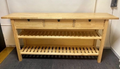 IKEA イケアFÖRHÖJA フォルホイア木製ラックキッチンカウンター (k.h