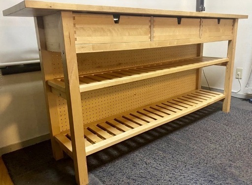 IKEA イケアFÖRHÖJA フォルホイア木製ラックキッチンカウンター (k.h