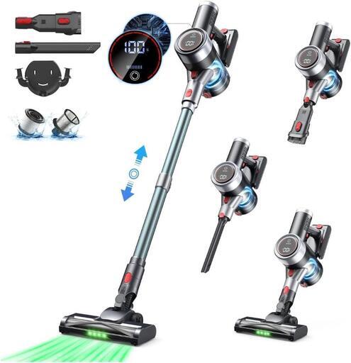 掃除機❣️コードレス 70Kpa超強力吸引 業界軽量設計 グリーンライト