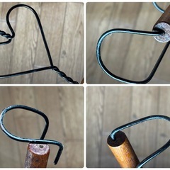 ハート型トイレットペーパーホルダー、タオルハンガーにも！アメリカンカントリーの画像