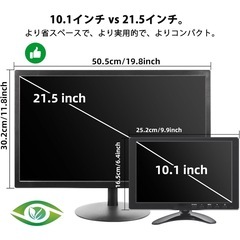 10.1インチモニター 小型 ディスプレイ 液晶ディスプレイ モニター HDMIの画像