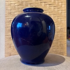 【宮内庁御用達】深川製磁 ／ 瑠璃 花瓶の画像