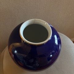 【宮内庁御用達】深川製磁 ／ 瑠璃 花瓶の画像