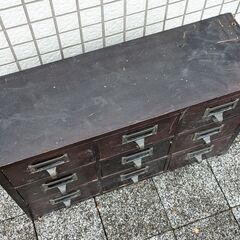 アジアン雑貨 引き出し キャビネット 収納ボックス レトロの画像