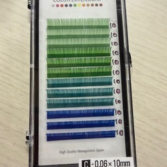 まつ毛エクステ  カラー  まとめ売り  ばら売り 青緑　19ケースの画像