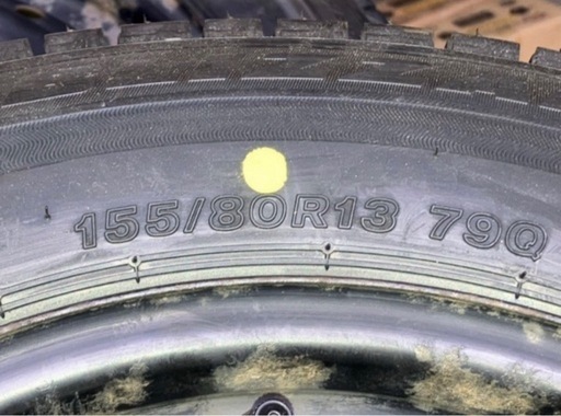 スタッドレスタイヤ 4本 ブリザック VRX3　バリ山