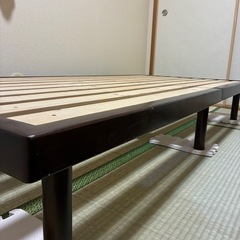 シングルベッド　高反発マット
の画像