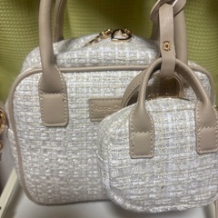 しまむらツィードバッグの画像