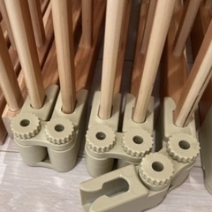 木製　ベビーサークル　8枚セット　アイボリーの画像