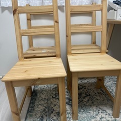 IKEAダイニングチェア　PINNTOORPの画像