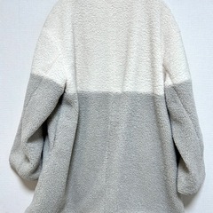 レプシィム　LEPSIM 切り替えライトボアコート　アイボリーの画像