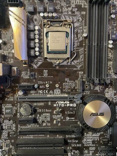 CPU インテル® Core™ i5-6500T とマザーボード ASUS H170-PRO (あー