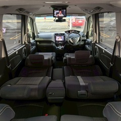 特別仕様車☆27年式☆8人乗り☆ガソリン代 節約☆S-HYBRID入りました‼️月々1.2万円〜分割払い可❗️車検2年付き！大人気☆ニッサン セレナ☆フリップダウンモニター付き☆Bluetooth対応ナビ☆走行中DVD見れます☆ETC☆バックカメラ☆ドラレコ付きのフル装備☆両側電動スライドドア☆ウィンカーミラー☆フル装備☆車内広々三列シート‼️の画像