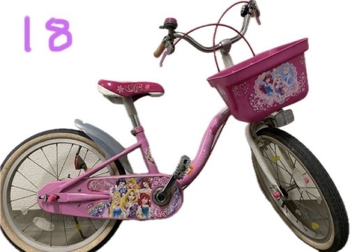 ディズニープリンセス18インチ自転車コマ無し (KO) 松虫のその他の中古