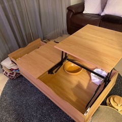 収納可能ローテーブルの画像