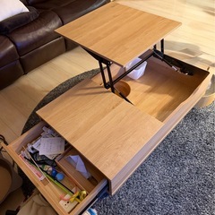収納可能ローテーブルの画像