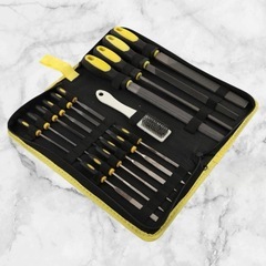 工具 ヤスリセット三角 金属ヤスリ 平 丸 半丸 研削 バリ取り 荒削り 17本組 木材, 金属, 炭素鋼の画像