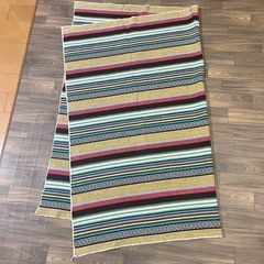 【中古】民族柄薄手ブランケットの画像